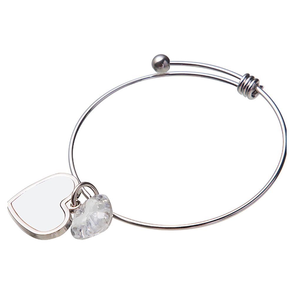 Personalized Heart Bracelet with Charm