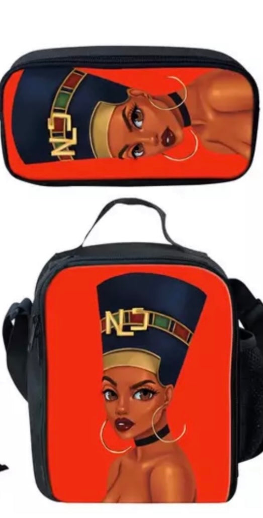 Queen Africa Lunchbox and Pencil Pouch