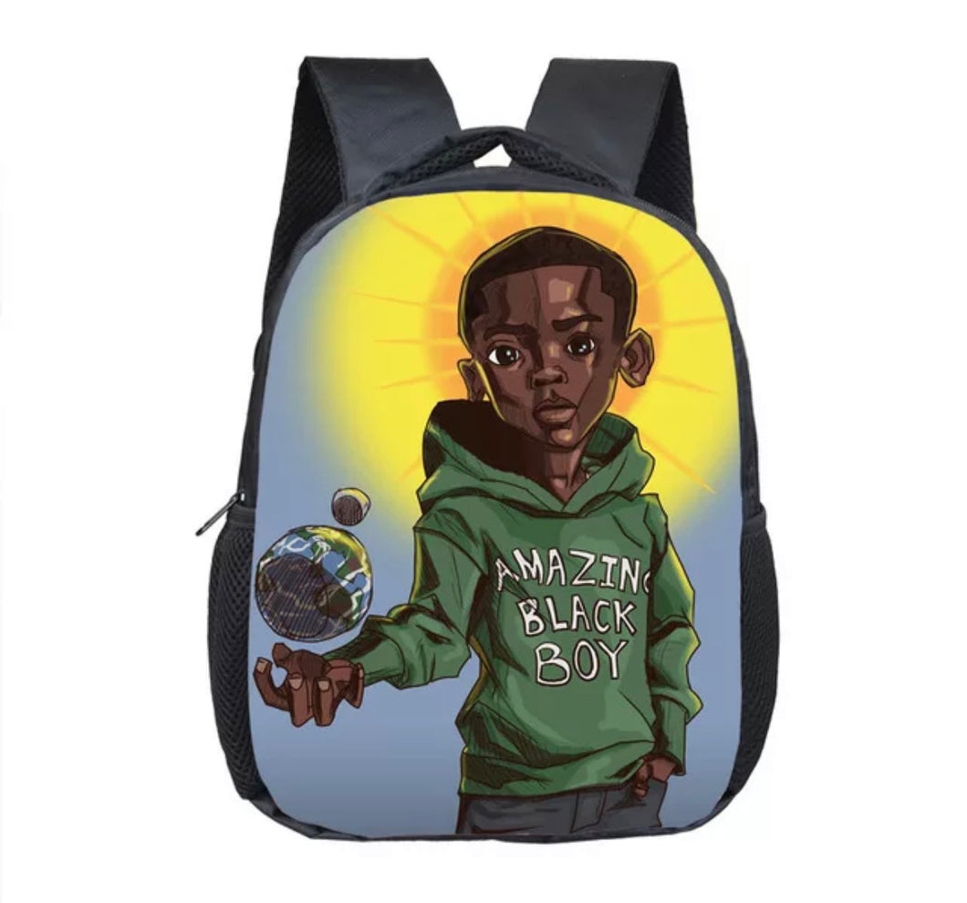 Amazing Black Boy Backpack Only