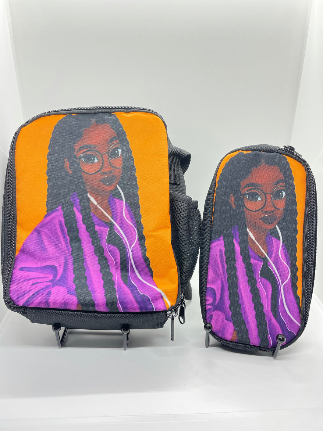 Headphone Queen Lunchbox and Pencil Pouch